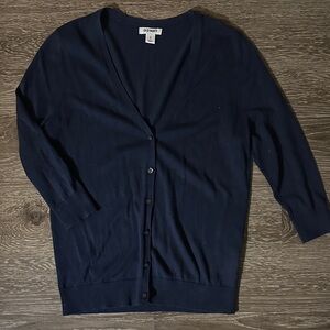 Old Navy Navy Blue Cardigan Sweater
